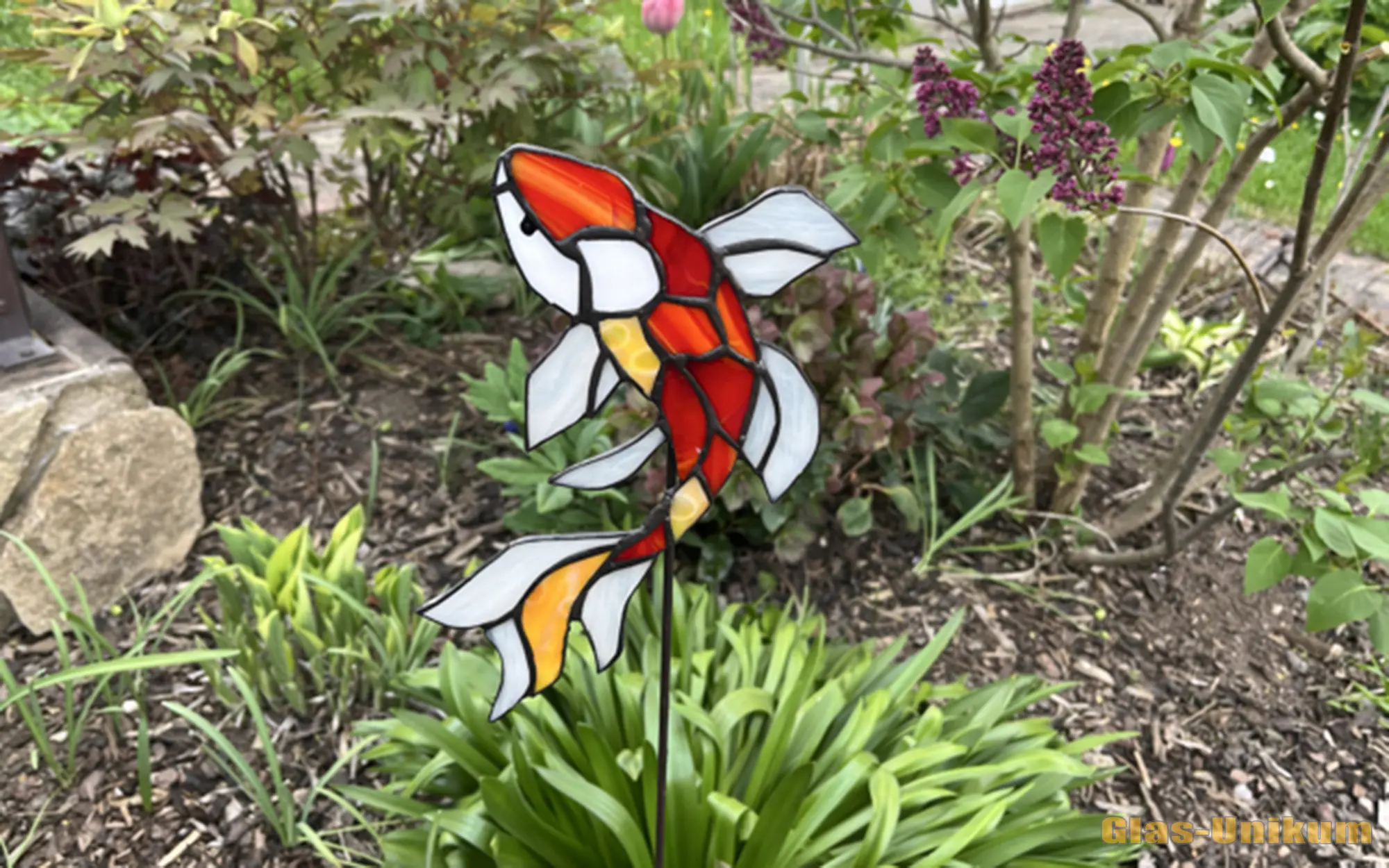 7 017 Koi Gartenstecker